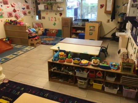 Two year olds engaged in activities